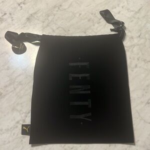 Black Velvet FENTY Dustcover Bag Pouch Purse Shoe Bag NWT